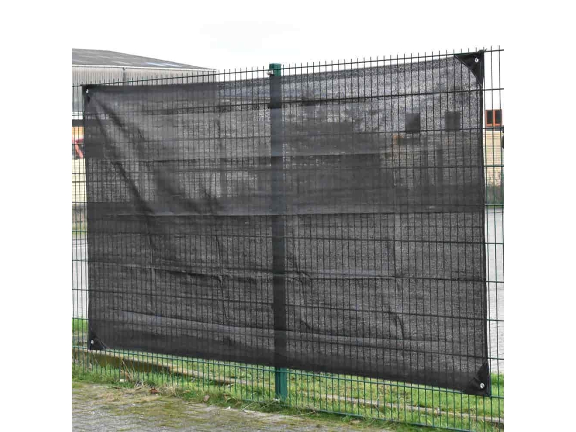 Red de protección para construcción negra de 1,80 m x 3,45 m HDPE con protección UV, duradera y de fácil instalación Klasebo