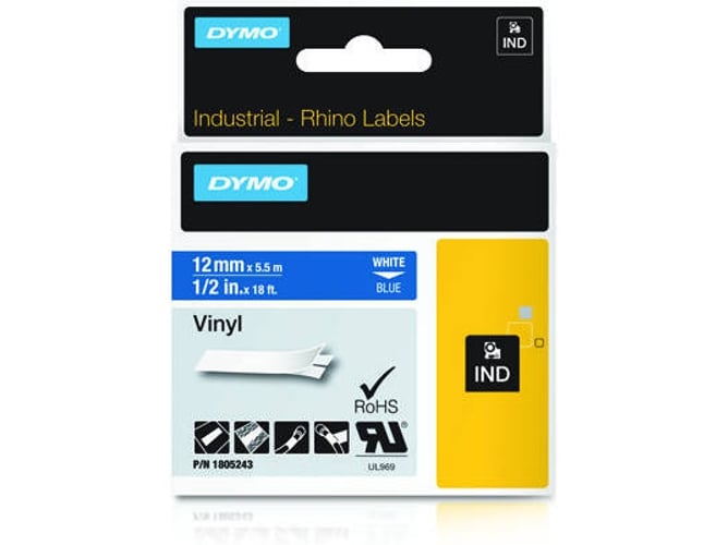 Cinta Laminada DYMO 1805243 Blanco