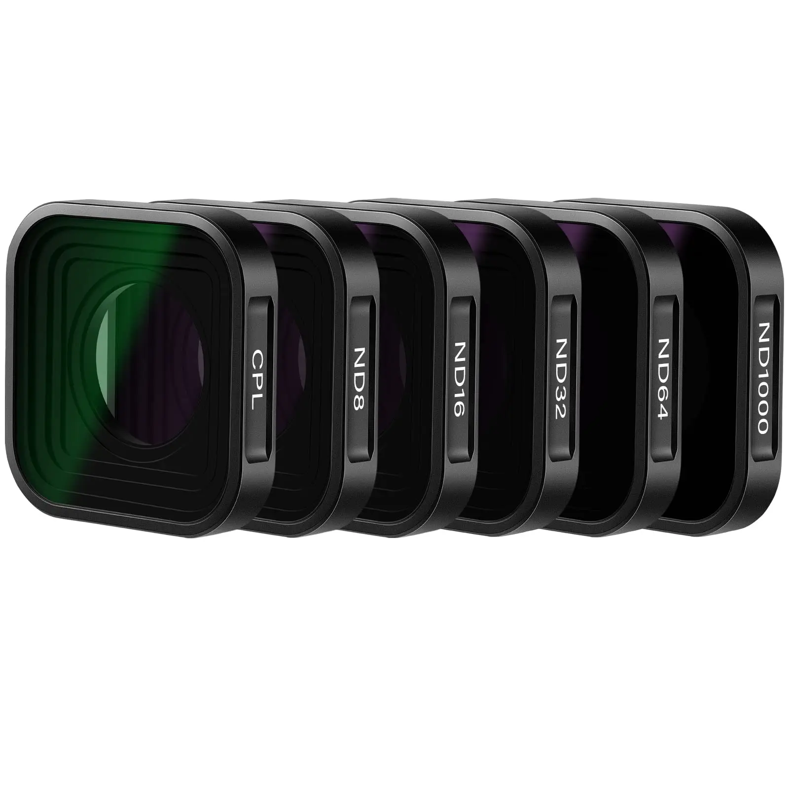 Kit de 4 filtros ND para GoPro Hero 10/9, multicapa, ND4-ND32, filtros ND completos, 6 unidades.