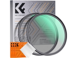 Kit De Filtros De Difusão Black Diffusion 1/4 E 1/8 Mist Com Revestimento Múltiplo Da Série K De 55 Mm