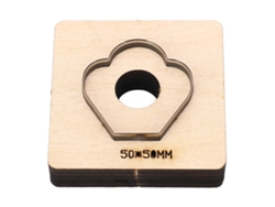 Molde De Corte De Acero De Alta Dureza De 50x50 Mm Con Forma De Pétalo Para Cuero, Cartón, Arcilla, Textiles Y Bricolaje.