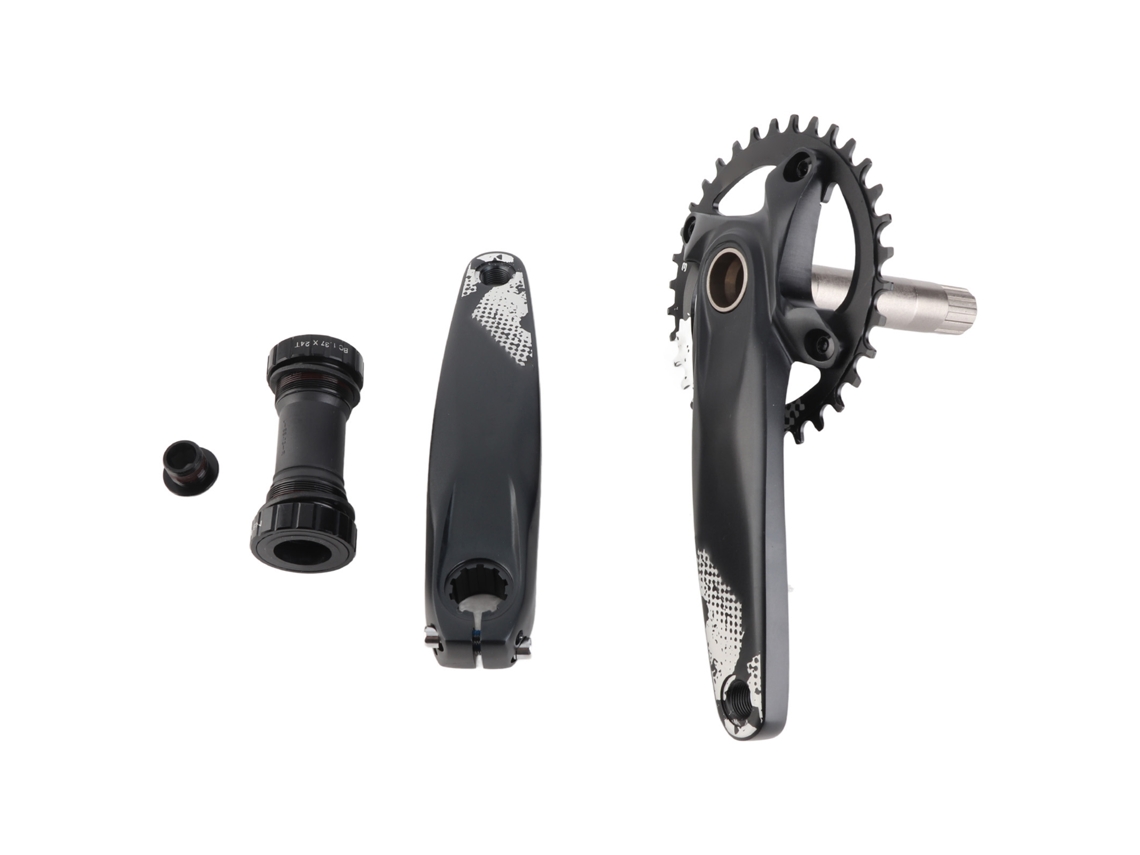 Juego De Bielas De 34 Dientes Con Dientes Positivos Y Negativos Bcd104mm, Hueco Integrado Para Bicicletas De Montaña De 8 A 12 Velocidades.