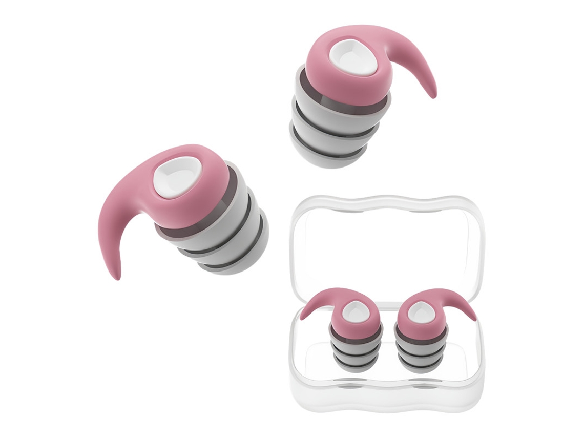 Tapones Para Niños De Silicona Impermeables Anti-ruido, Para Natación, Sueño, Estudio Y Trabajo - V-reel - Qt14 - Rosa