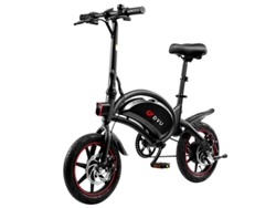Bicicleta Eléctrica Plegable Dyu D3f De 36 V Y 250 W, Batería De 10 Ah, Autonomía De 45 Km, Peso Ligero De 17 Kg, Ideal Para Adultos Que Se Desplazan