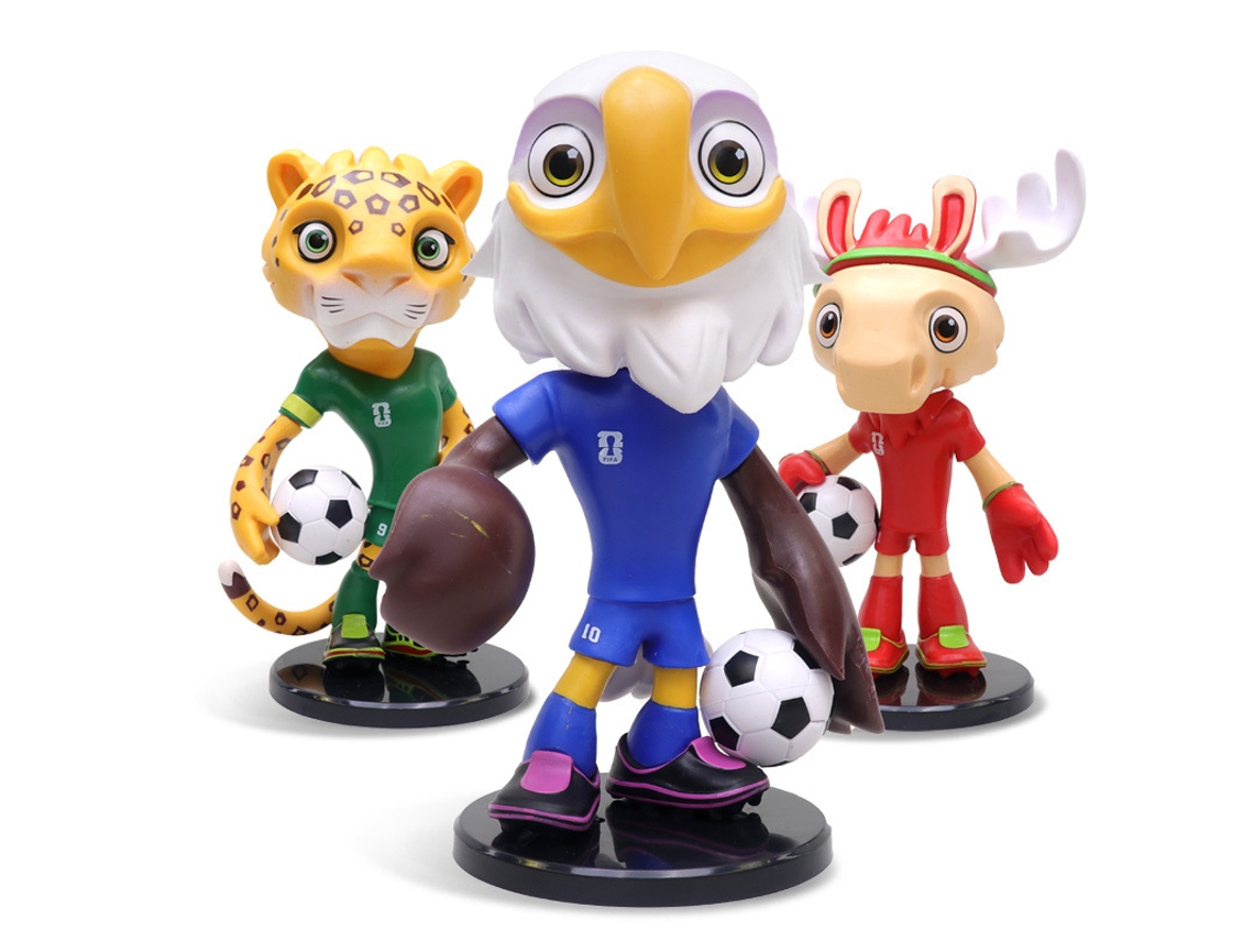Figura 3d Jaguar, Alce Y Águila Calva, Acabado Pulido, Anti Caídas, Decoración Para Espacios Deportivos Temáticos.