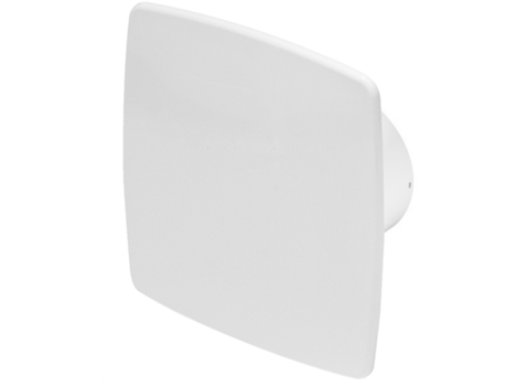 Ventilador extractor NEA con sensor de humedad de 100 mm, panel frontal ABS blanco, ventilación de techo y pared AWENTA