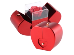 Caja de regalo de Navidad, anillo de boda, joyería, fiestas