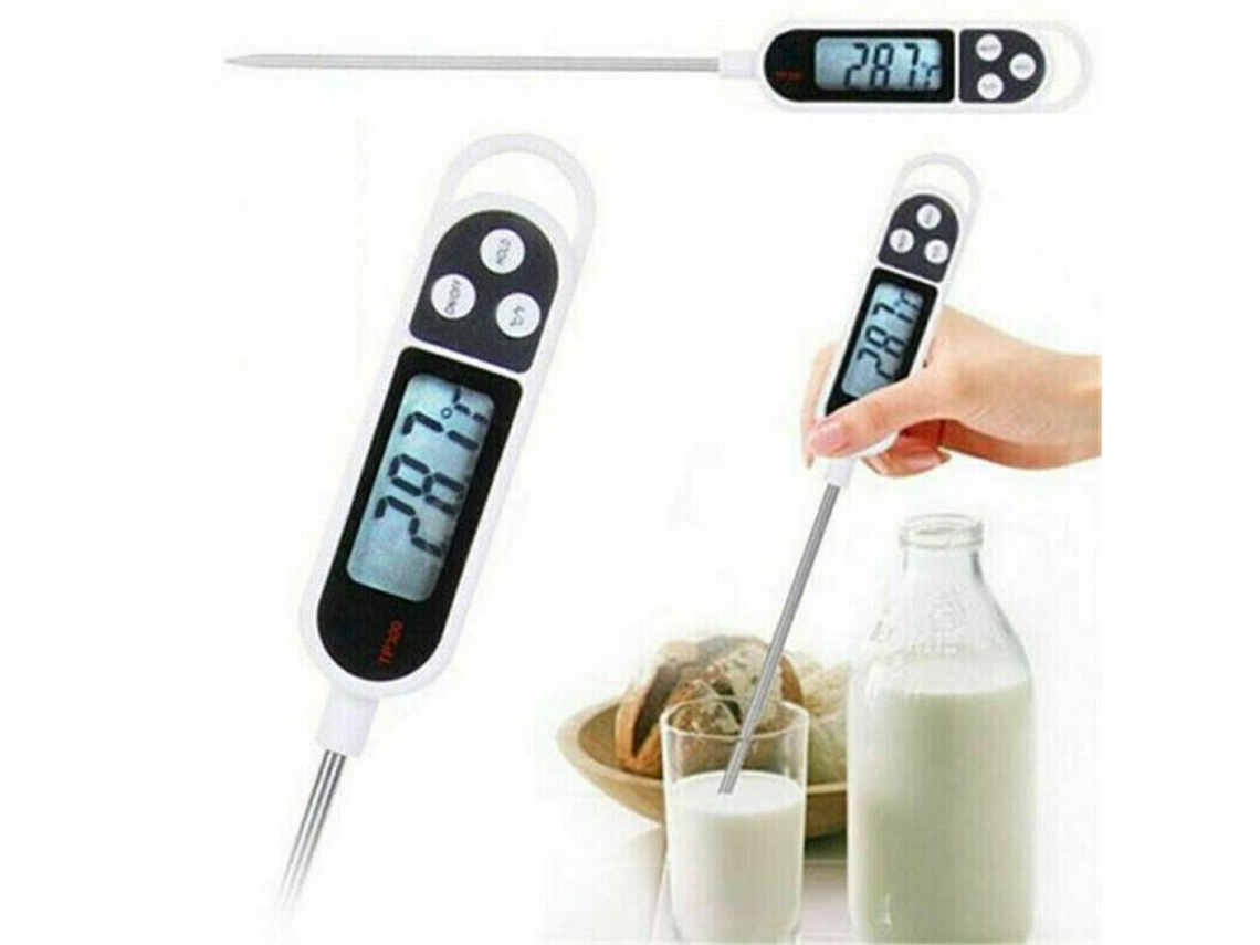 2026da-termómetro Digital De Cocina Con Sonda Inoxidable Para Carne Barbacoa Y Alimentos