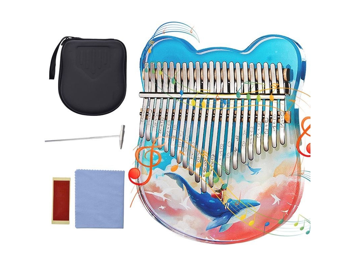 Kalimba De 17 Teclas - Piano De Pulgar Portátil Para Niños Y Adultos | Kalimba Con Un Hermoso Diseño De Ballena