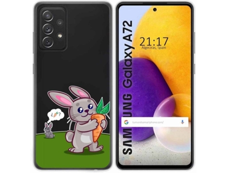 Carcasa Samsung Galaxy A72 TUMUNDOSMARTPHONE Conejo Multicolor