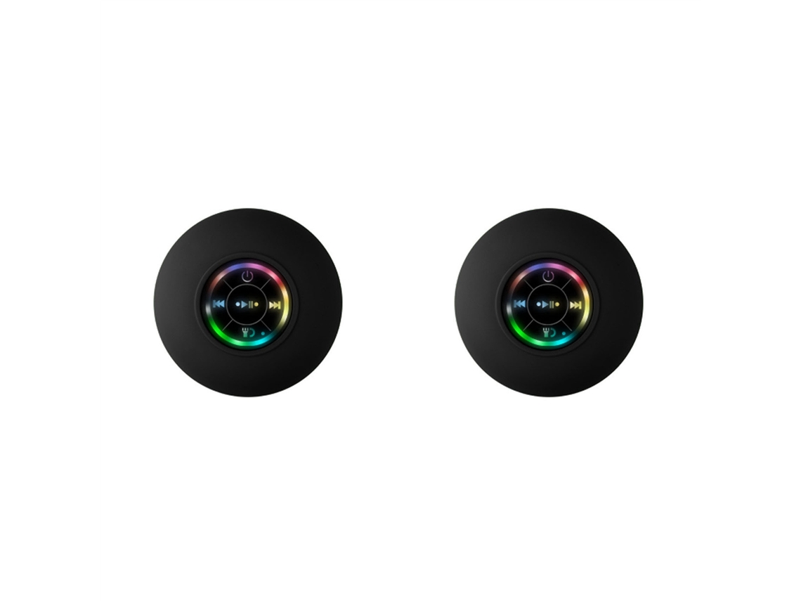 Altavoz Bluetooth inalámbrico e impermeable para la ducha, con luces RGB y subwoofer MDUG SOLENNE VALEURS