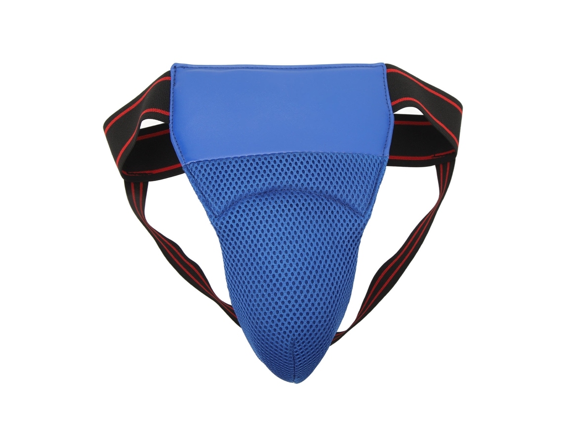KOFIHETY Protector de Entrepierna para Boxeo Reductor de Impactos con Tirantes Elásticos Transpirable Copa Deportiva para Hombres Azul