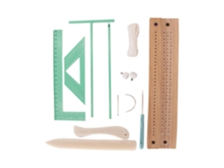 Kit de encuadernación de diario hecho a mano, portátil, con perforadora e instrucciones (fran Vayotoy)