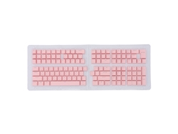 132 Keycaps Coreanas Oem Height Para Teclado Mecânico 61-108 Teclas Substituição Vermelho Claro