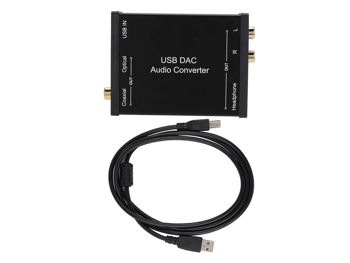 Yncm-conversor De Áudio Usb Dac Placa De Som Gv-023