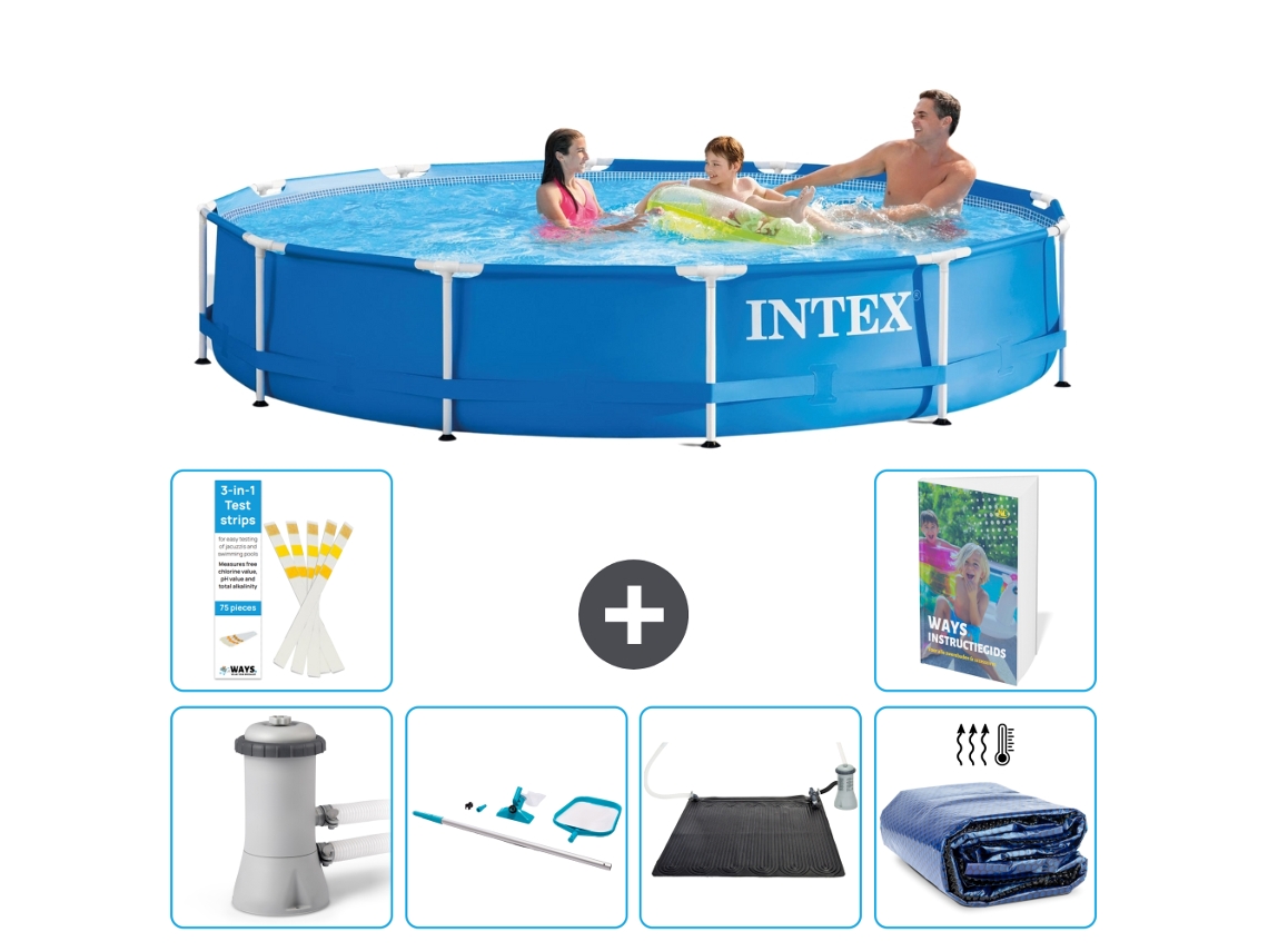 Intex Piscina Com Estrutura Redonda - 366x76 Cm - 7-peças S235