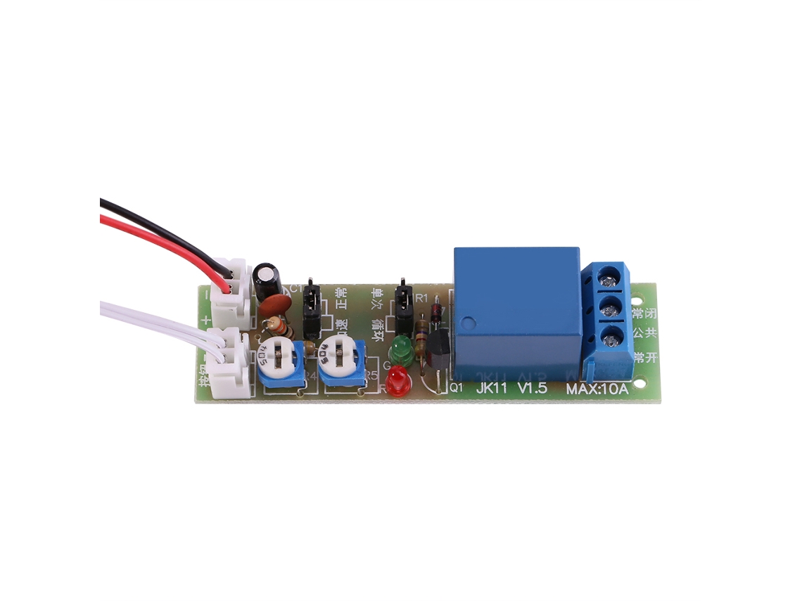 Módulo De Relé Con Interruptor De Temporizador Ajustable De Ciclo Infinito Retardo Encendido/apagado (dc5v, 0-15min)
