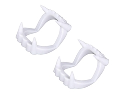 Dientes Postizos De Vampiro Blancos, 4 Piezas, Para Halloween, Cosplay, Juguetes De Terror Y Accesorios.
