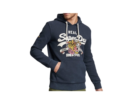 Sudadera SUPERDRY (M - Azul)
