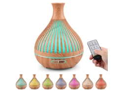 Difusor De Aceites Esenciales De 400 Ml, Humidificador Ultrasónico Con 7 Luces Led Para El Hogar.