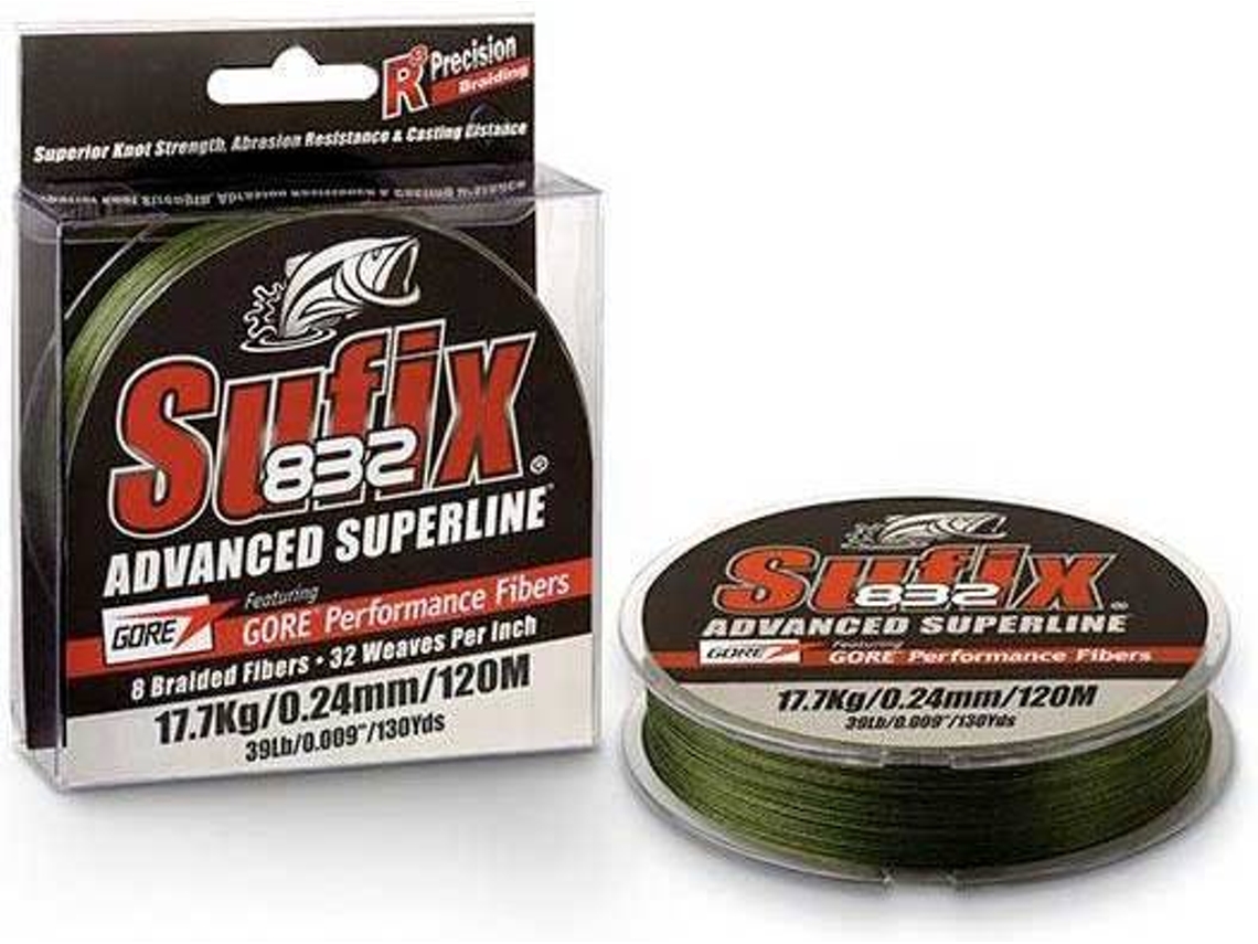 Línea de Pesca Trenzadas SUFIX 832 Advanced Superline (0.380 mm - 0,10 mm)