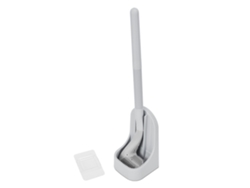 Cepillo Para Inodoro De Golf Con Mango Largo Desmontable, Limpieza De 360°, Sin Puntos Ciegos, Gris.