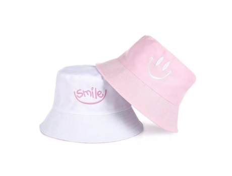 Sombrero JEIIBRZUI De Pescador Para Pequeño Sonriente Casual Blanco