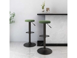 Taburetes De Cocina 2 Uds | Banco De Cocina Terciopelo Verde Oscuro