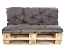 Conjunto Cojines Palet Asiento 120 x 60 y Respaldo 120 x 60 cm Antracita cojines sofá - cojín para palet interior - exterior SETGARDEN