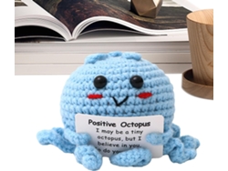 Animales Positivos Muñeco Pulpo Tejido Tarjeta Ánimo Juguete Inspirador Profesores Estudiantes Mujeres Hombres
