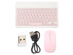 Combo de teclado y ratón inalámbricos Bluetooth - Rosa
