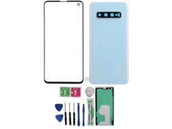 Substituição De Tampa De Vidro Traseiro E Painel Externo Para Samsung S10 G973 Branco Com Ferramentas