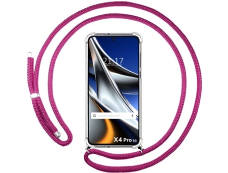 Carcasa para Xiaomi Poco X4 Pro 5G TUMUNDOSMARTPHONE Colgante Rosa