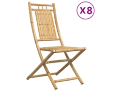 Maison Exclusive - Sillas De Jardín Plegables 8 Unidades Bambú 46x66x99 Cm