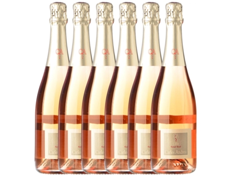 Espumante CARLES ANDREU Carles Andreu Rosat Trepat Brut Cava Joven (0.75 L - 6 unidades)