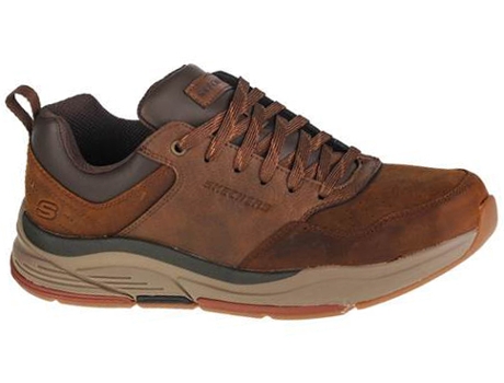 Zapatillas Deportivas SKECHERS Benago Treno (Marrón - Cuero Natural, Material Sintético - 40)