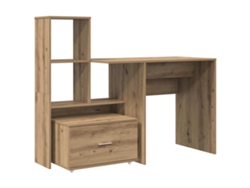 Mesa | Escritorio con cajón, roble artesanal, 131,5 x 50 x 106,5 cm