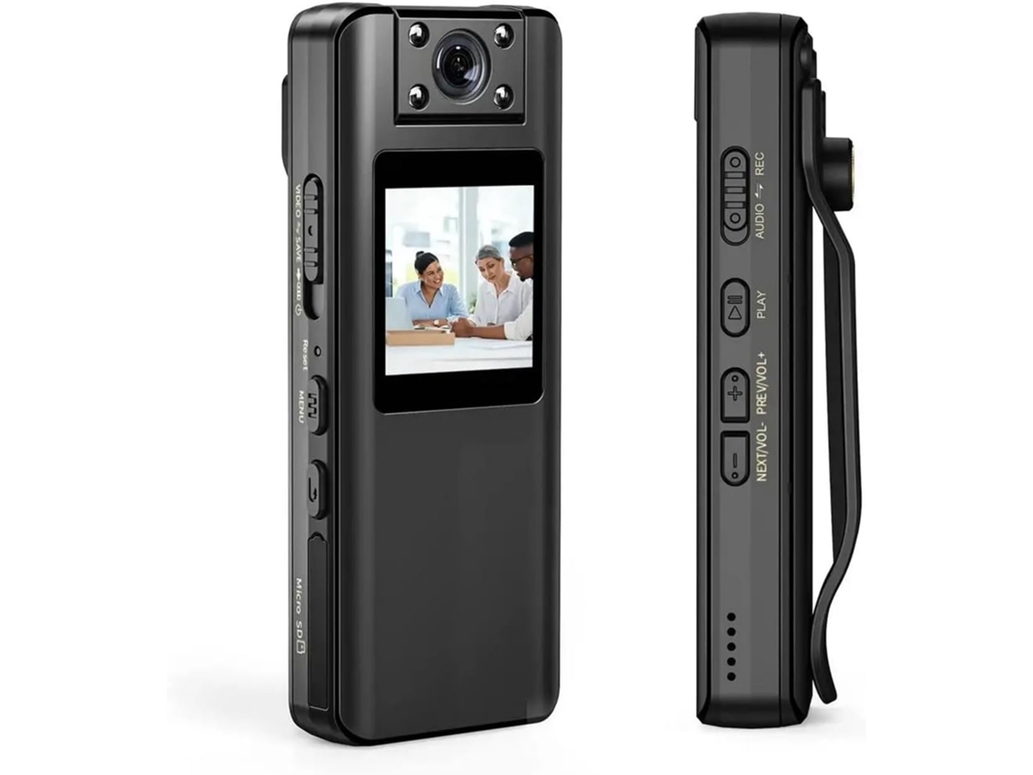 Cámara Corporal Deportiva A22 Full Hd 1080p Con Visión Nocturna Y Detección De 2200 Mah.