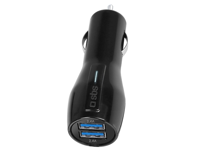 Cargador SBS Auto TECAR2USB48A Universal (Negro)