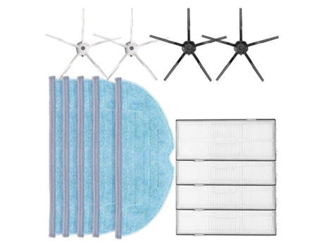 13 pçs almofadas de esfregona com filtro de escova lateral para xiaomi roborock s7 t7s t7s plus