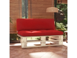 Sofá LOVELY HOME Relax de Centro en Palets para Jardín de Pino Impregnado (110 x 30 x 10 cm)