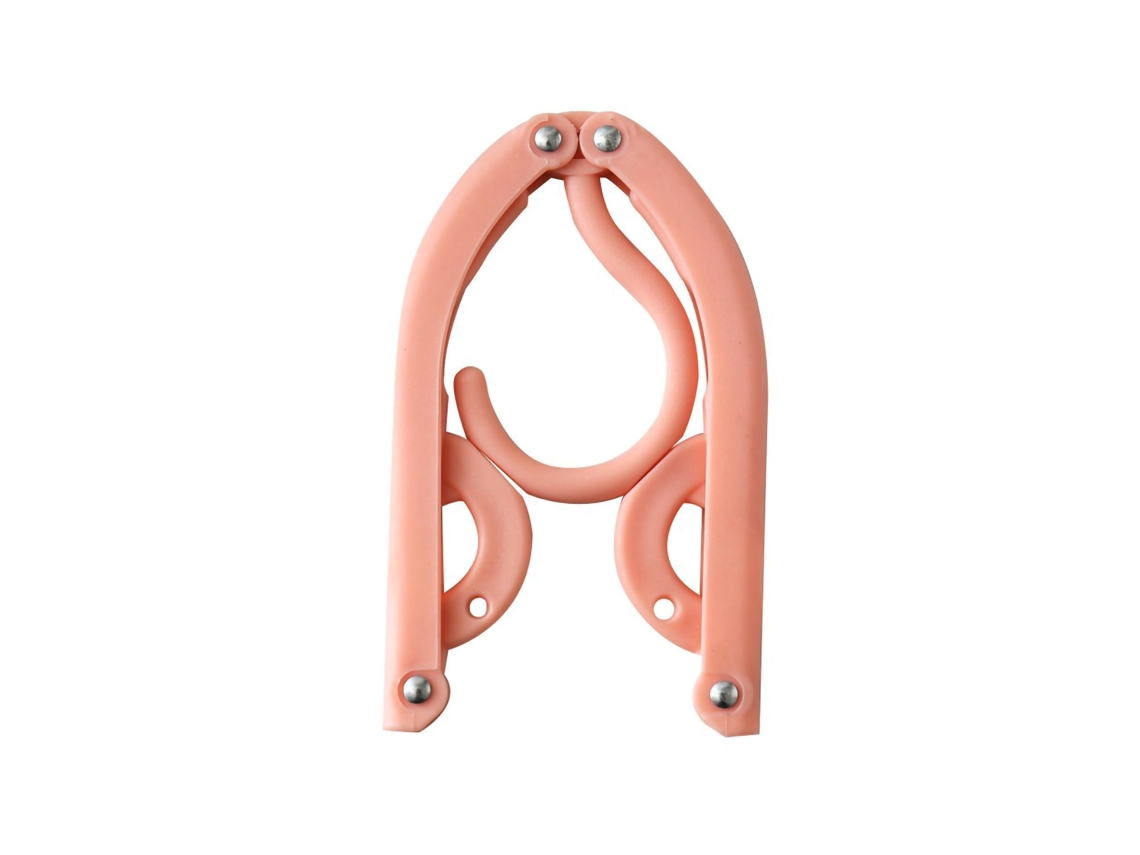 Percha plegable de 3 pliegues, diseño resistente a la corrosión, portátil para casa, viajes y hoteles.