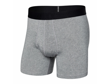 Bóxer de Hombre SAXX Calzoncillos Droptemp Cooling Algodón Gris (S)