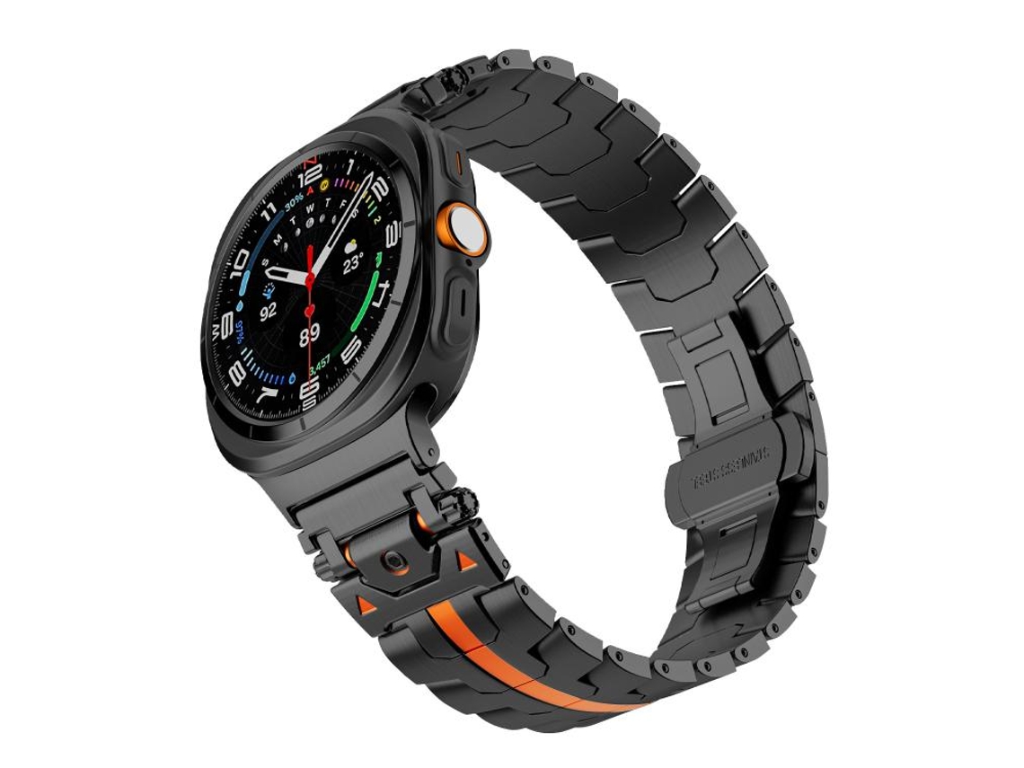 Correa para Samsung Galaxy Watch Ultra 2025 SFWINL de acero inoxidable con cierre de mariposa