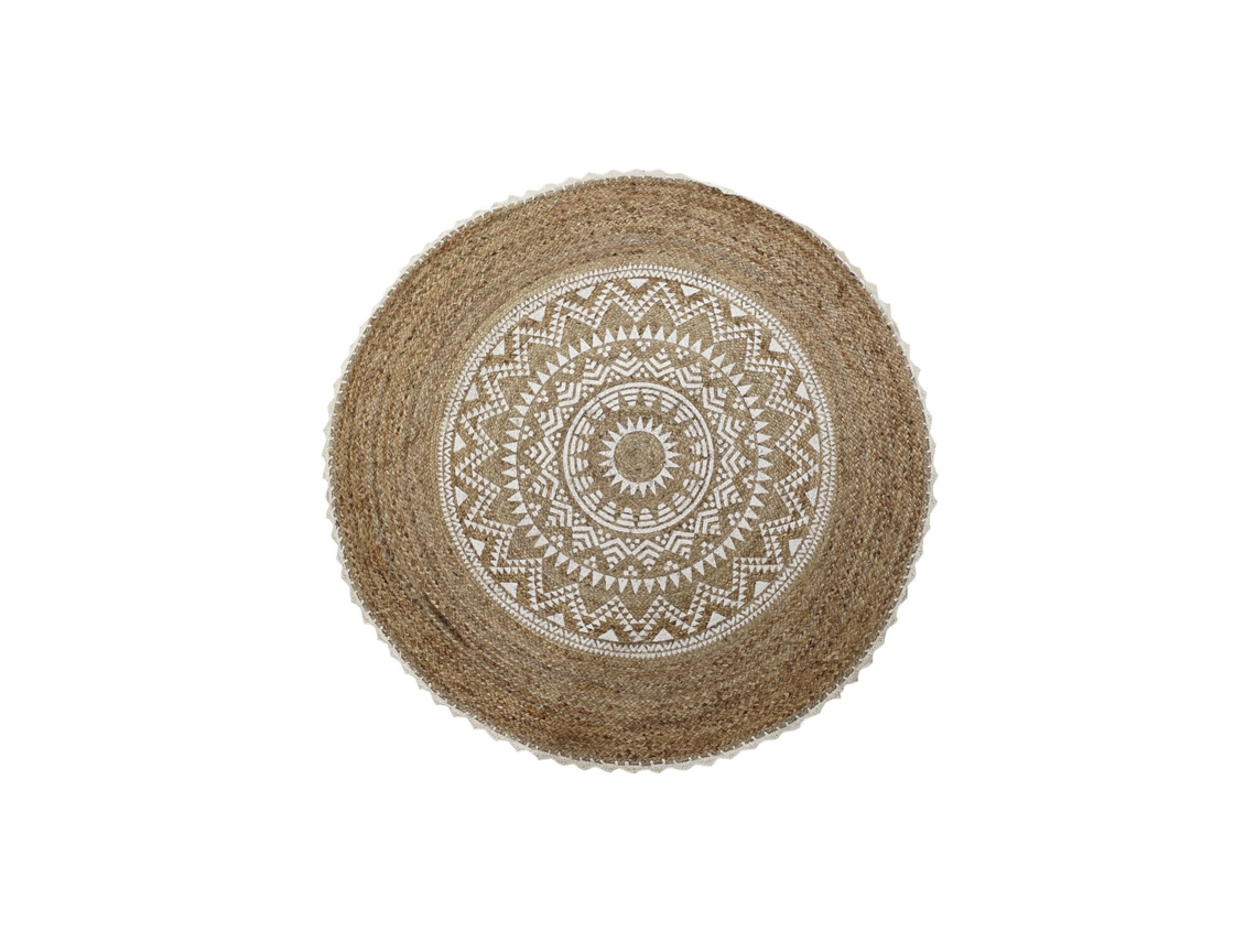 Alfombra Yute 2000 Gsm Mandala 200x200x0,75cm