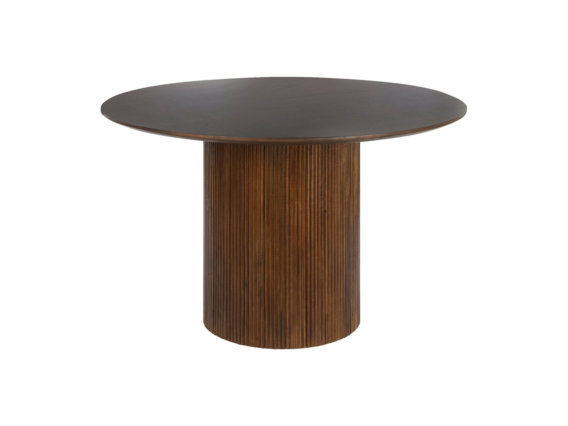 Mesa de comedor de madera de mango natural de Alexandra House Living (120x120x76cm)