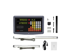 Kit de lectura digital para fresadoras, resolución de 5 µm, protección IP54, DRO OEM de 2 ejes de 5 µm