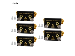 5 Piezas Conector De Tierra Para Pulsera Antiestática L 2 Agujeros Zócalo De Tierra Cz3002