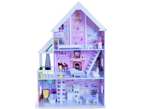 Casa de Muñecas MONI en Madera Cenicienta (Edad Mínima Recomendada: 36 meses)