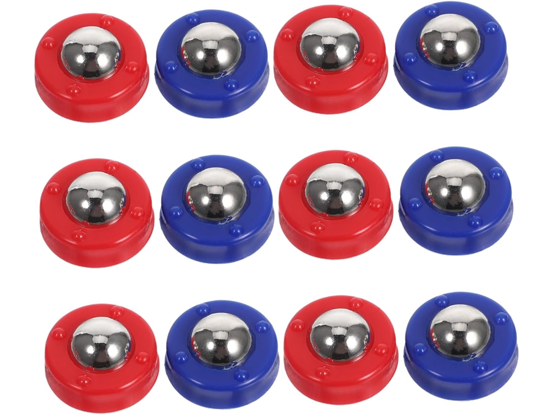 Juego De 24 Mini Discos De Plástico, De Colores Azul Y Rojo, Ideales Para Niños Y Niñas.